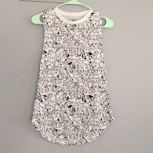 101 Dalmatians High Neck Tank Top Disney Size: S
